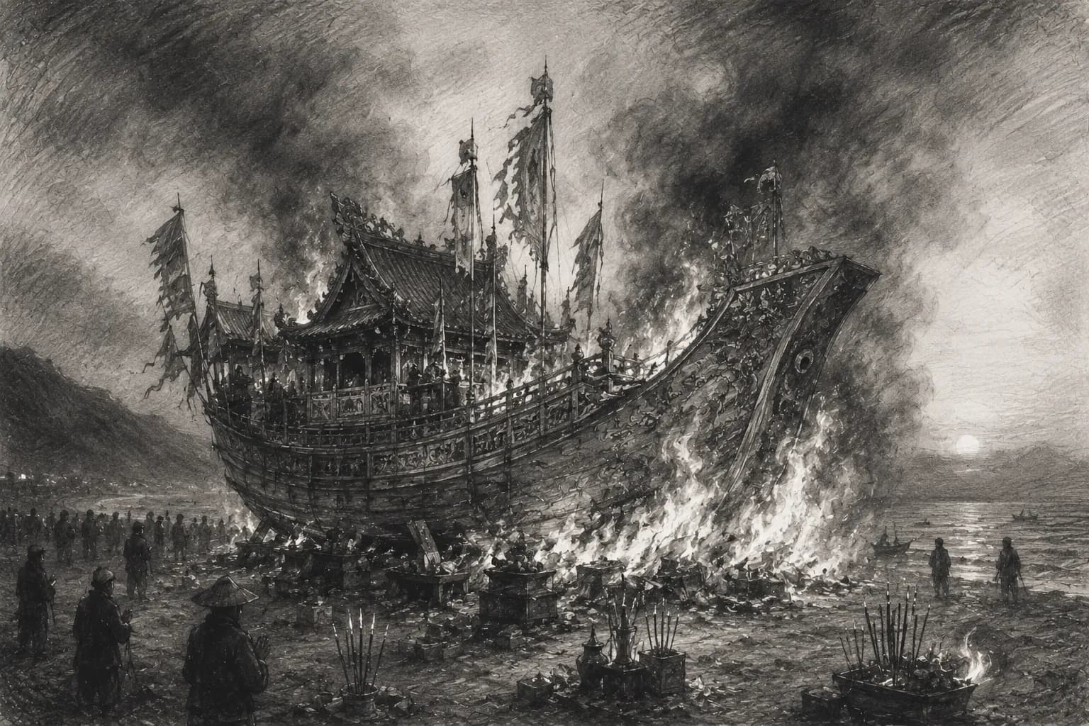 Pembakaran Perahu Raja Donggang